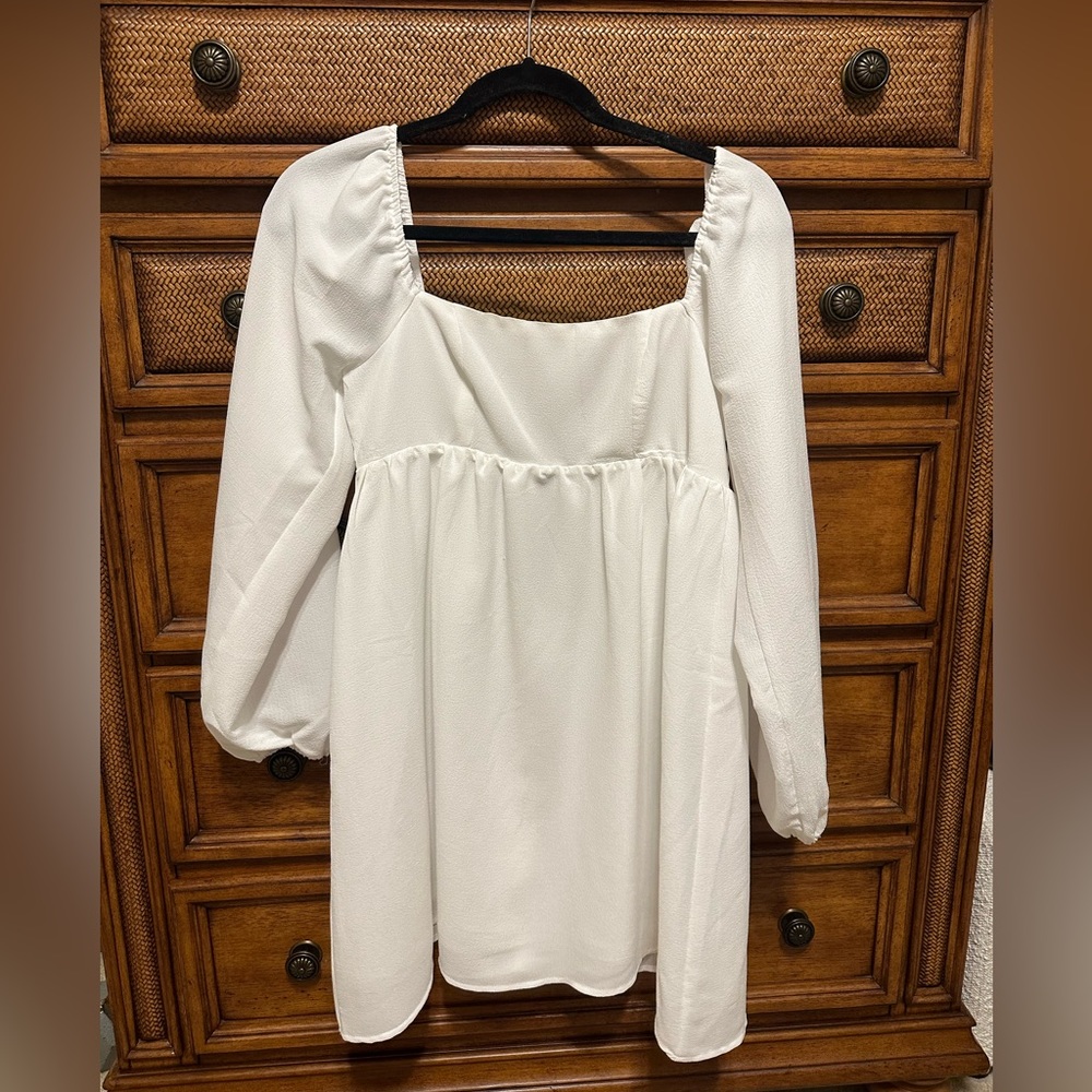 Altar’d State white babydoll dress